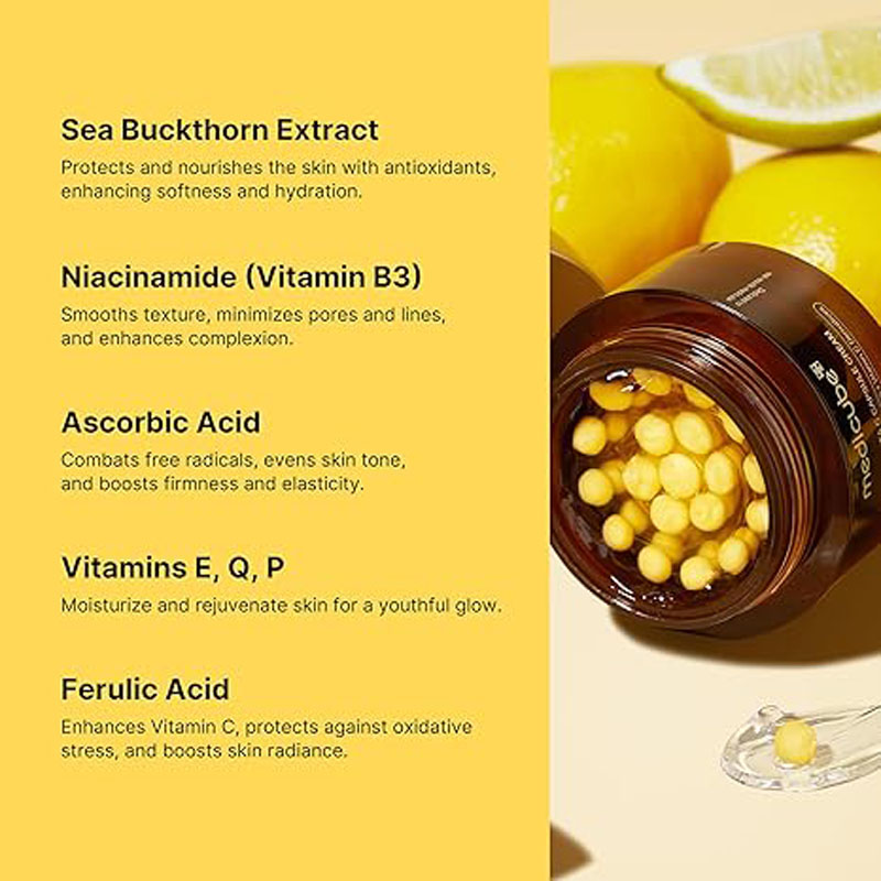 Tiefe Vitamin-C-goldene Kapsel, feuchtigkeitsspendende Gesichtsfeuchtigkeitscreme, antioxidativer Schutz, leichte tägliche Hautpflege