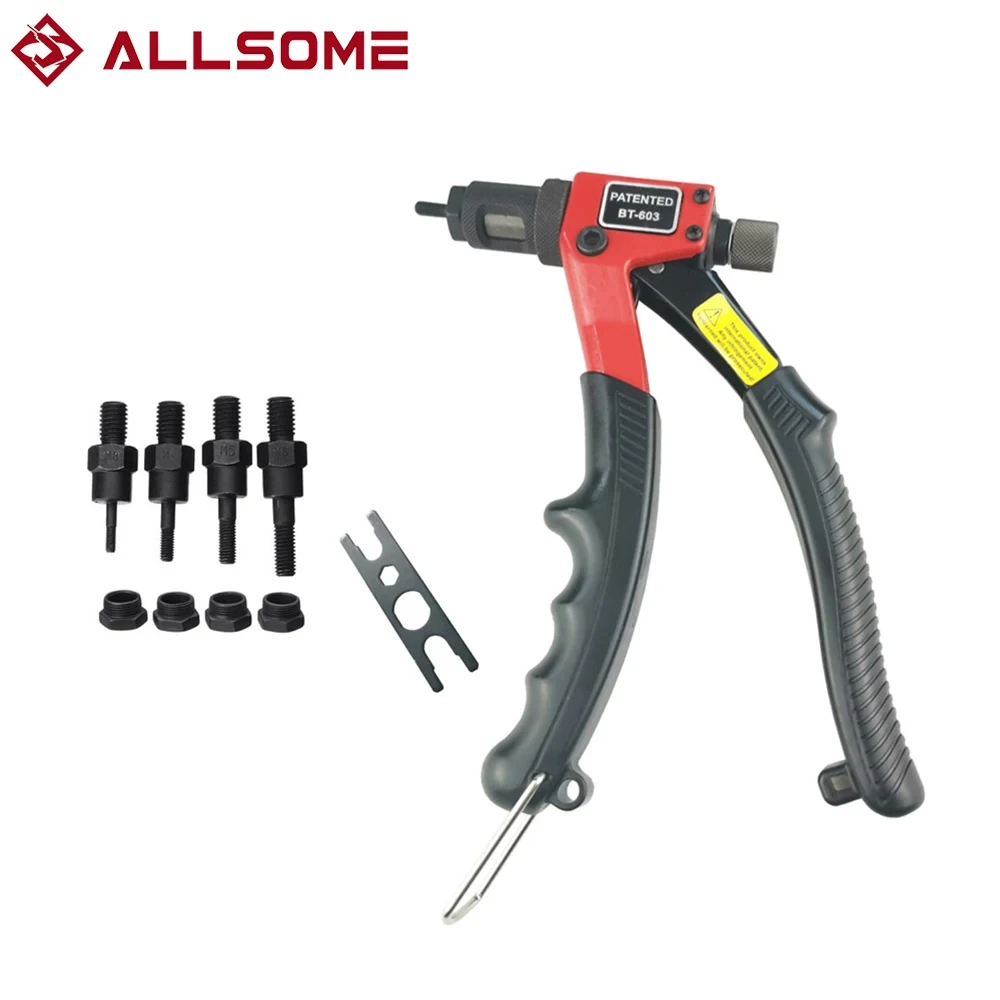 Allsome BT-603 manuel Rivcirculation odormain Rivet trousse à outils Rivet écrou réglage outil écrou Setter M3/figuré/M5/M6