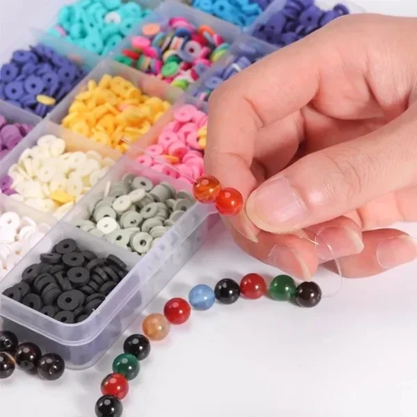 5 Stück Perlennadeln Rocailles Nadeln Big Eye DIY Perlennadel Zusammenklappbare Perlennadeln Offene Nadeln für Schmuckherstellungswerkzeuge