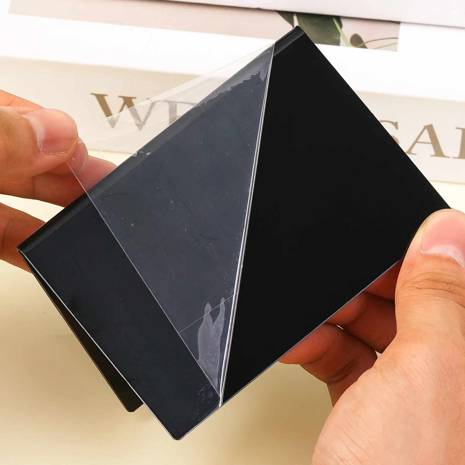 5-20PCS Mini PVC Blackboard Menu Label Chip Message Board Recyclable Chalkboard Buffet Wedding Party Decor Ornaments Memo Props