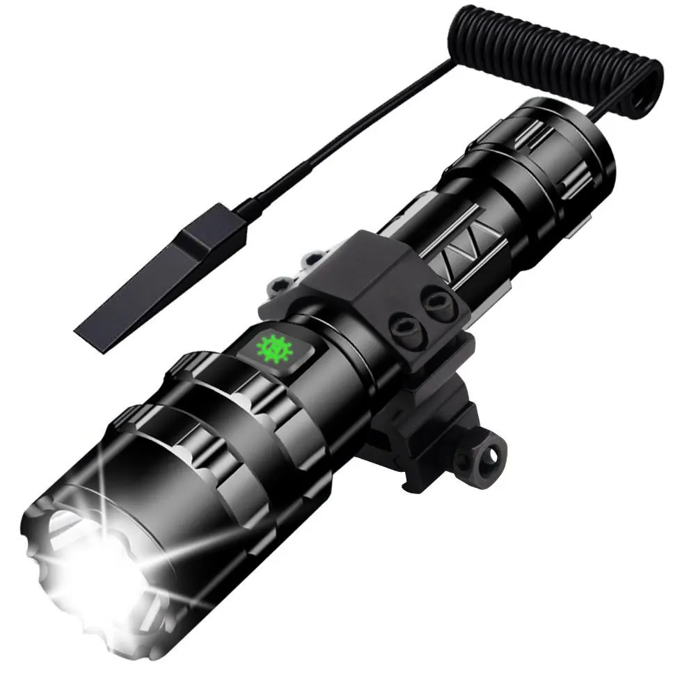 Profession elle Jagd taktik Nacht Aufklärung führte Taschenlampe l2 Lampe Perlen wasserdichte wiederauf ladbare Outdoor tragbare Taschenlampe