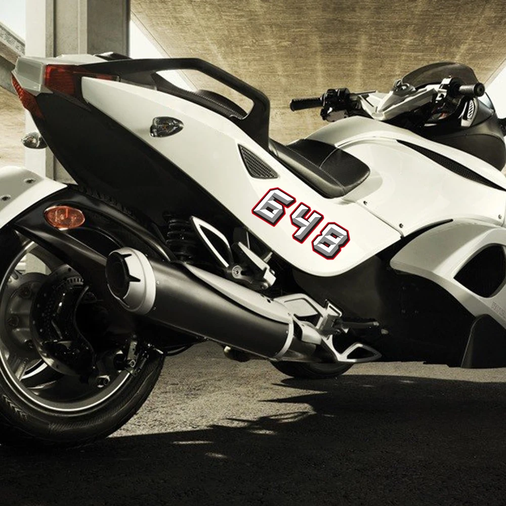 Universal Motorcycle Sticker Arabic Numerals 0-9 Creative Decal Waterproof Moto Racing Helmet Body DIY Decoration Accessories