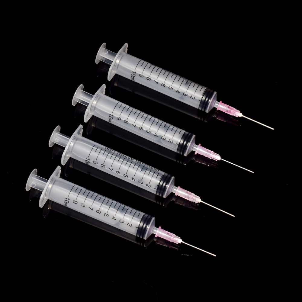 4PCS Ink Refill Tool 10ml Syringe With Blunt Needle For EPSON Canon HP Brother CISS Tank Refillable Cartridge Refilling Ink Kit
