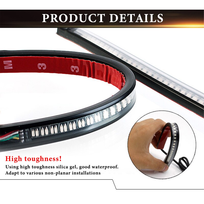 Luz de freno de motocicleta 2835 3014 lámpara de cola universal SMD accesorios universales para coche