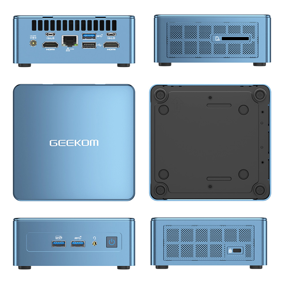 Geekom It13 Mini Pc Intel Core I9-13900HK 14 Cores Max 5.4Ghz, 32Gb Rom 1Tb Ssd, 2 * Hdmi 2.0 2 * Usb4.0 Quad Display, Wifi 6e Bt 5.2