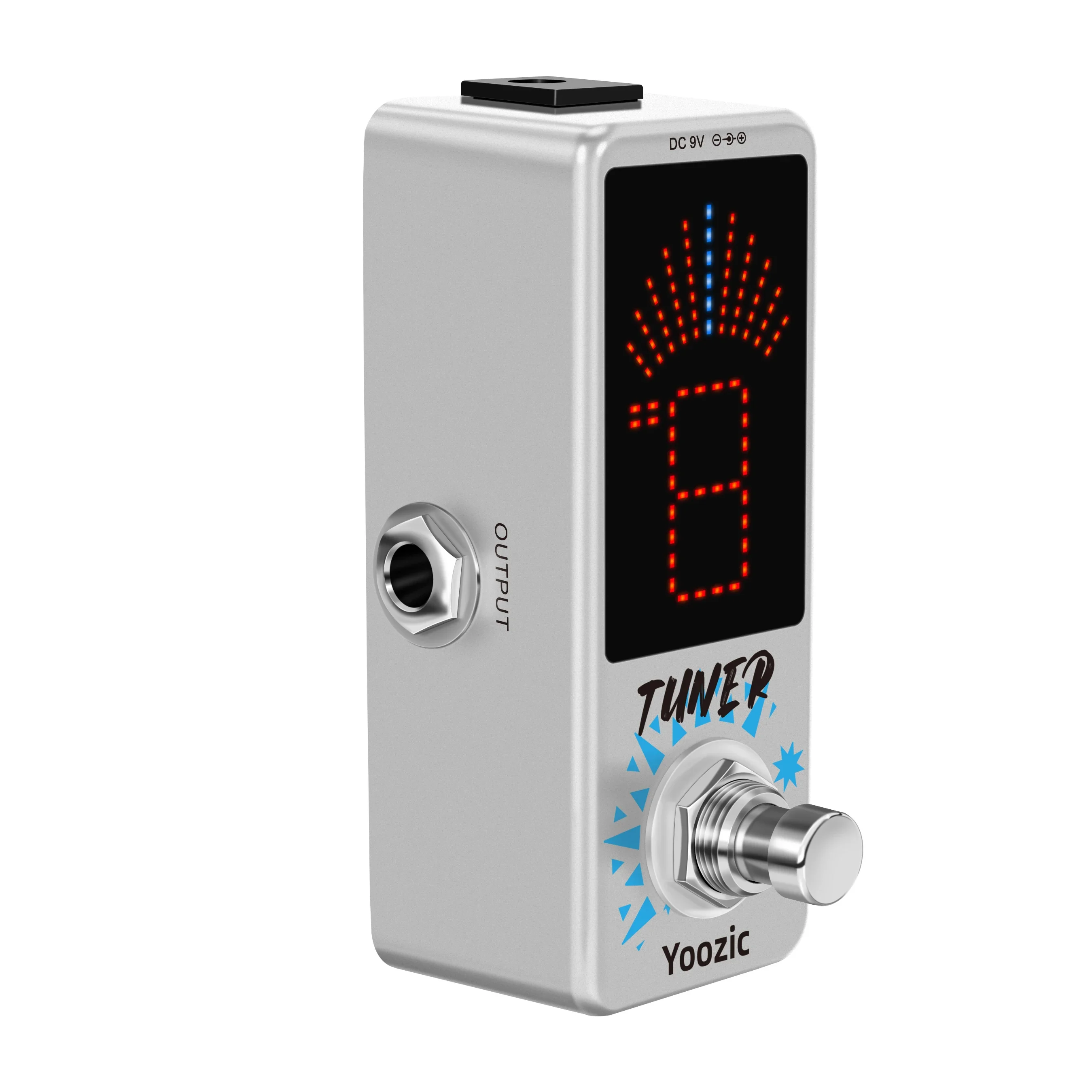 Yoozic Tuner Pedal Chromatic Guitar Tuning Pedal  High Precision with Pitch Indicator for Guitar  Bass True Bypass LT-910