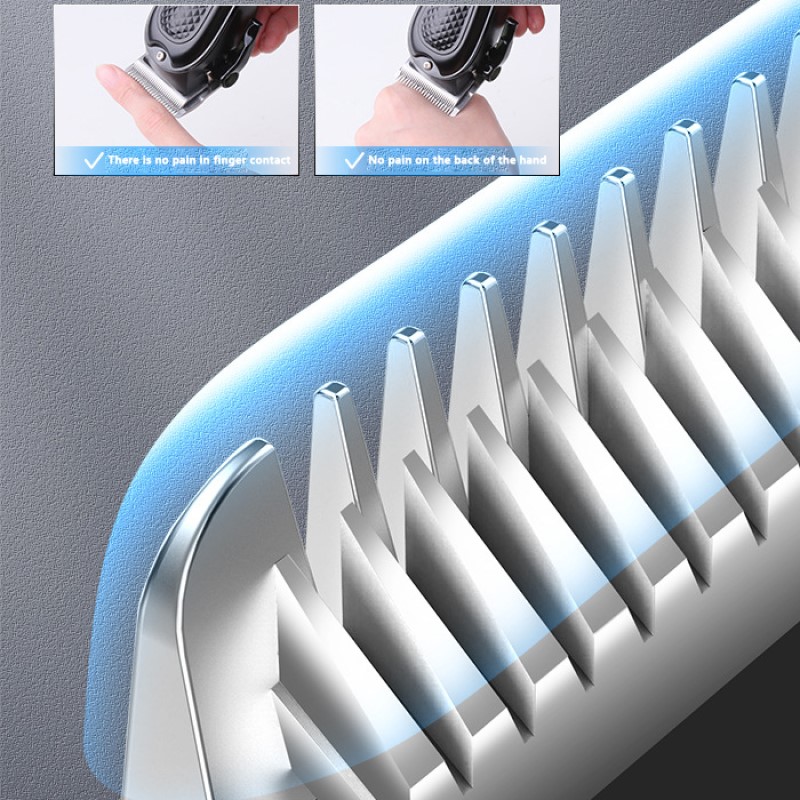 Cortadora de pelo eléctrica Kemei KM-1071 UBS, cortadora de barba inalámbrica recargable para hombres, potente cortadora de pelo eléctrica, herramienta de recorte