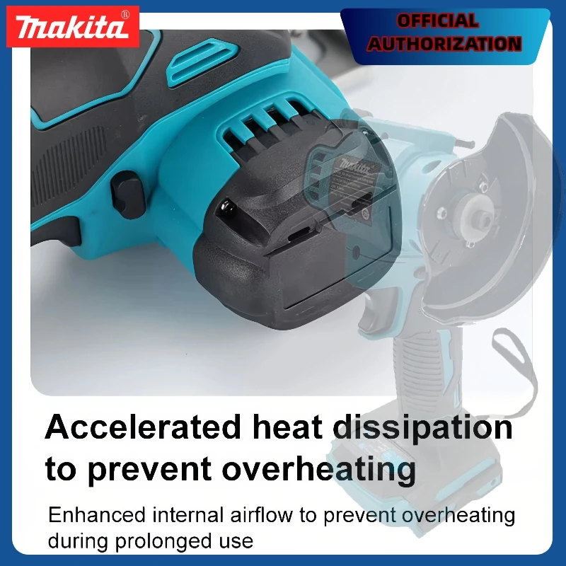 Makita 3inch Brushless Mini Angle Grinder Electirc Compact Cut OFF Tool Cutting Machine with LED Display For Makita 18V Battery