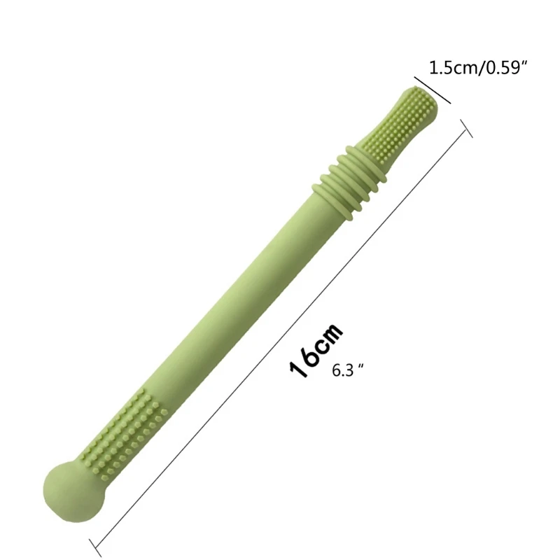 77HD Rơm Miếng Dán Đồ Chơi Trẻ Em Silicon Mềm Rỗng Răng Hàm Không Độc Hại Bền Đẹp