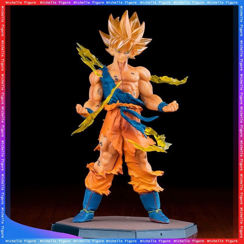 Figura de acción de Dragon Ball para niños, modelo de Anime de Son Goku Super Saiyan, 17cm/6,69 pulgadas, regalos coleccionables