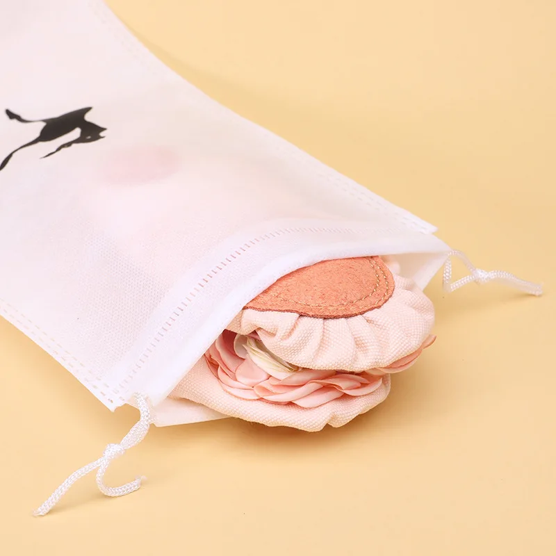 15X30CM Große Kapazität kinder Ballett Schuhe Lagerung Tasche Spiny Tuch Doppel Kordelzug Telefon Tanz Liefert Lagerung paket