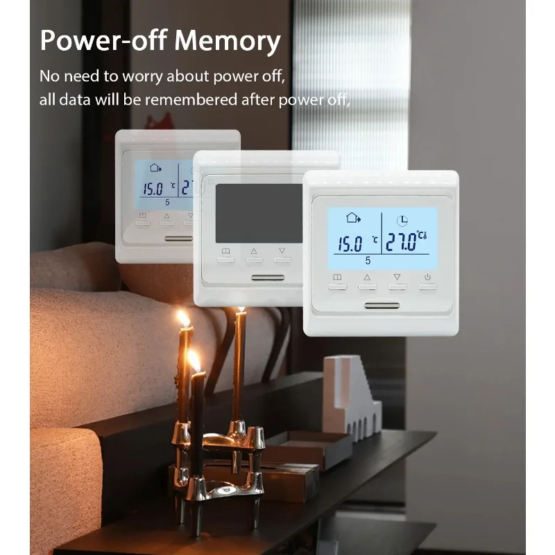 Termostato programable WiFi para suelo caliente, controlador de temperatura eléctrico para calefacción de suelo del hogar, Control por aplicación remota, 220V, 16A, novedad de 2024
