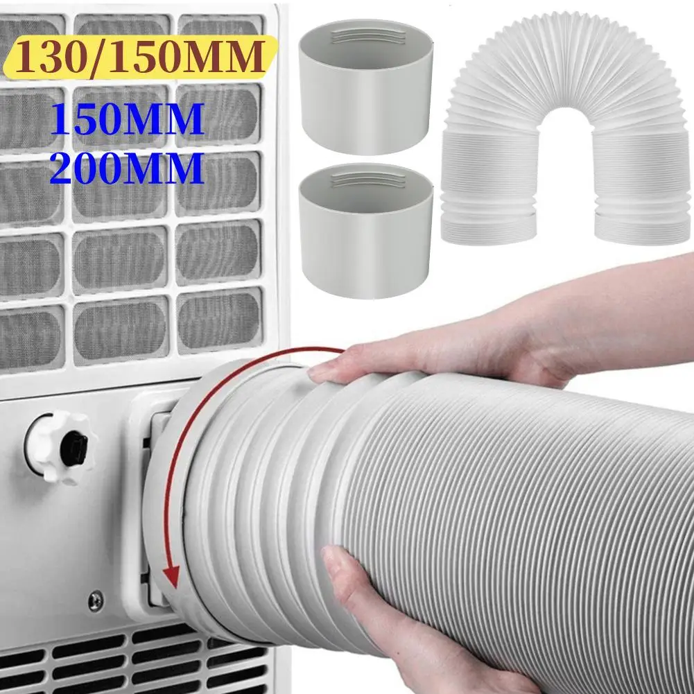 130 150mm Duct Extension Pipe Telescopic Flexible Mobile 13/15cm Air Conditioner Exhaust Hose Accessories Vent Hose