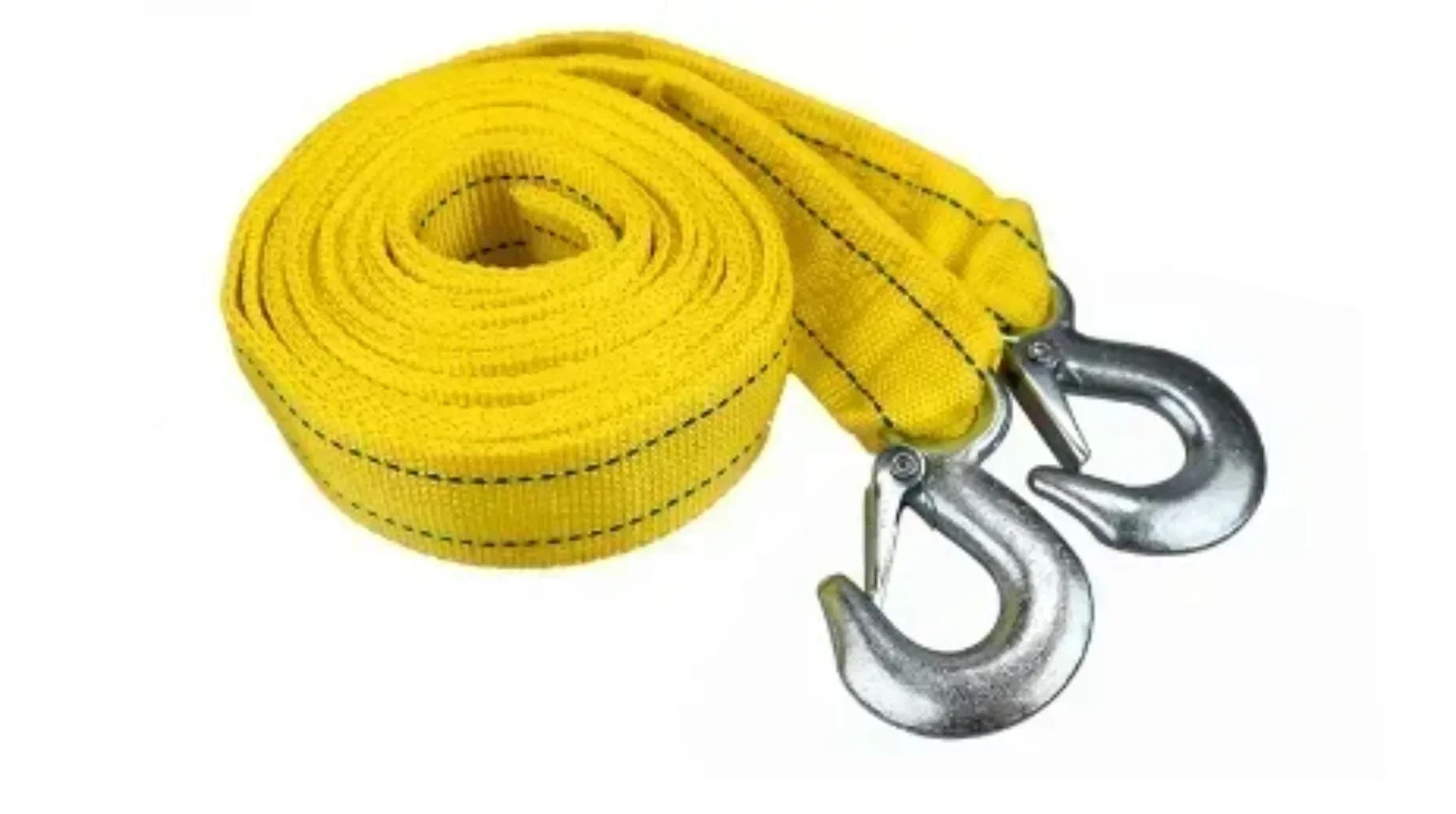 1pc 4M Cavo di traino per auto Heavy Duty 5 Ton Corda per rimorchio Traino Tirare la corda Gancio per cinghia Van Road Recovery Accessori per auto