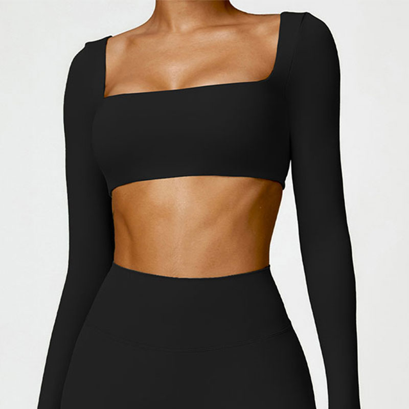 Nueva camiseta de manga larga para Yoga para mujer, ropa deportiva para correr al aire libre, camiseta de manga larga para Yoga, gimnasio, entrenamiento de realce, Top de una sola pieza