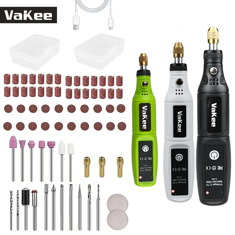 Mini Electric Drill USB Rechargeable Cordless Engraving Pen Dremel Tools Rotary Tool Cordless Hand Drill Mini Polisher for Hand