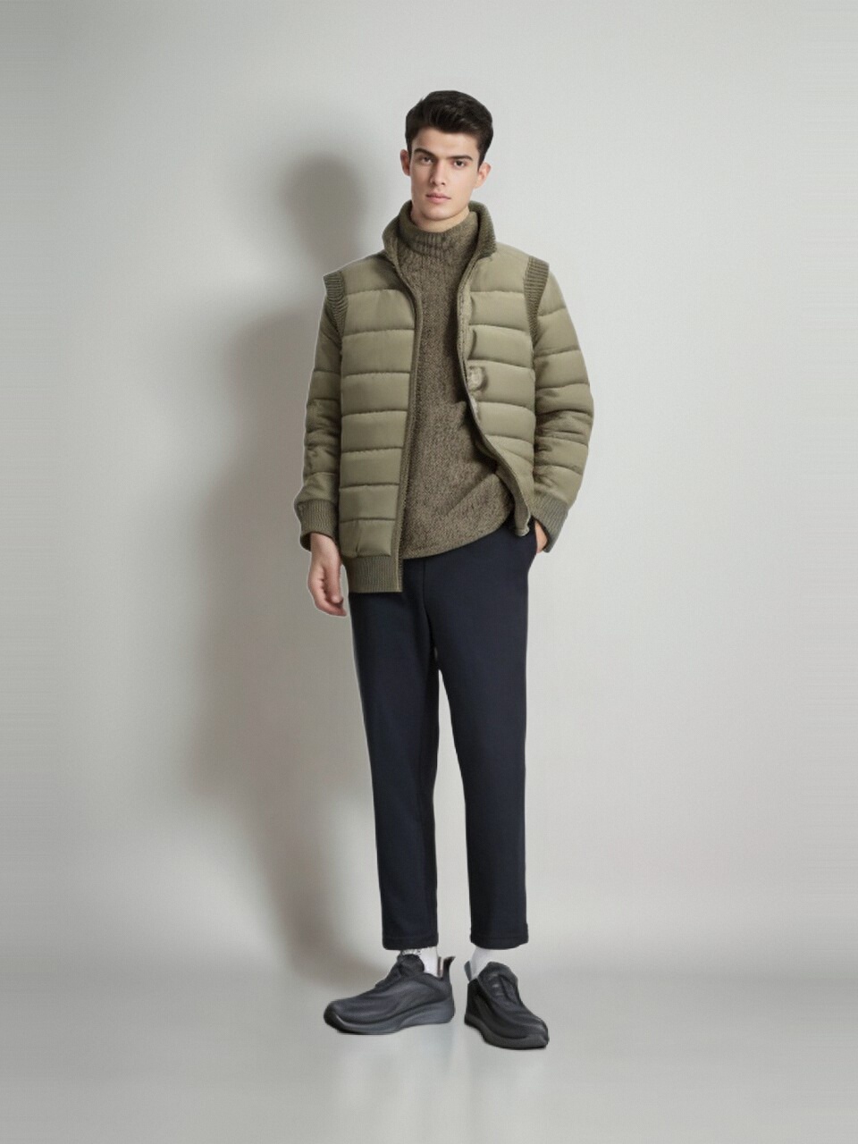 ฤดูหนาว Mens เสื้อขนแกะเสื้อกั๊ก Man กันน้ําเสื้อกั๊ก Coats Stand Collar Windbreaker เบาะเสื้อกั๊กเสื้อผ้า 8XL