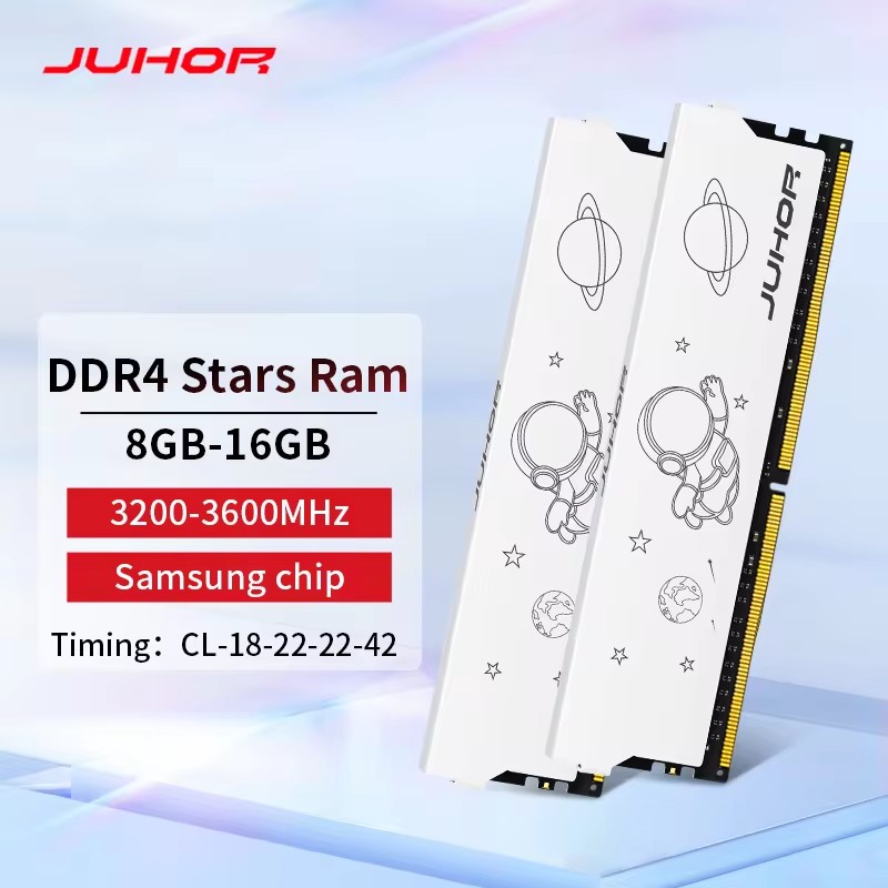 JUHOR Desktop-Speicher DDR4 8 GB 16 GB 3200 MHz 3600 MHz 16 GBX2 8 GBX2 Neue Dimm Memoria Rams