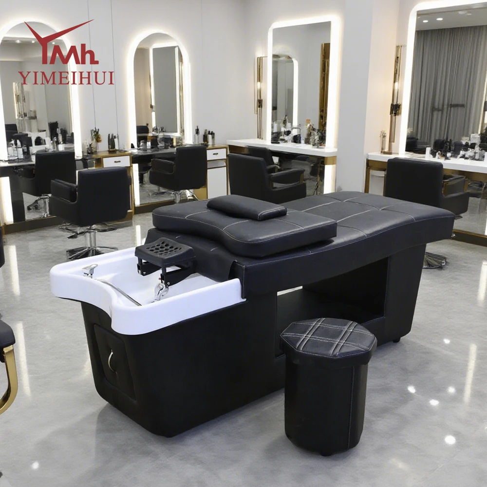ญี่ปุ่นหัวเตียงสปา Salon อุปกรณ์ความงามเฟอร์นิเจอร์ผมซักผ้าอ่างล้างจานน้ําหมุนเวียนนวดแชมพูเตียง