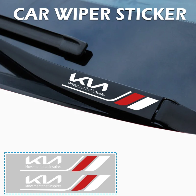 2 SZTUK Kryształowy emblemat samochodowy Auto Decor Naklejki na wycieraczki samochodowe Naklejki na KIA Soul Sorento K2 K5 Picanto Optima Sportage Cerato