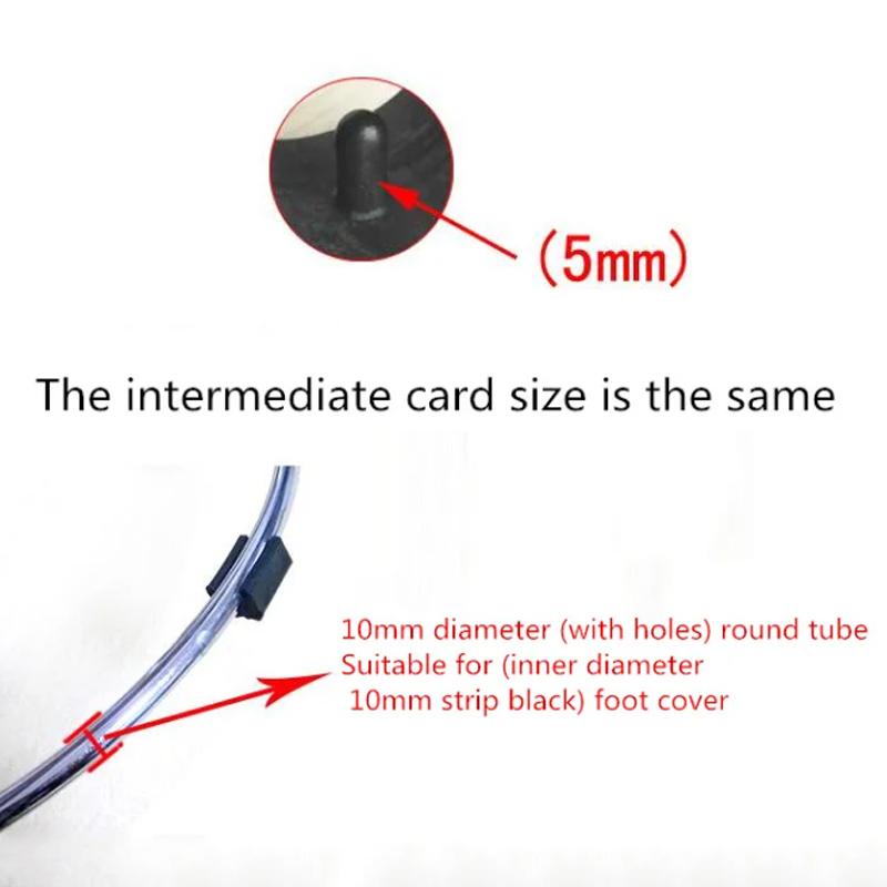 U Shaped Anti-Front Tilt Desliza para a perna da cadeira, Floor Protector, End Tube Caps, mesa de pés móveis