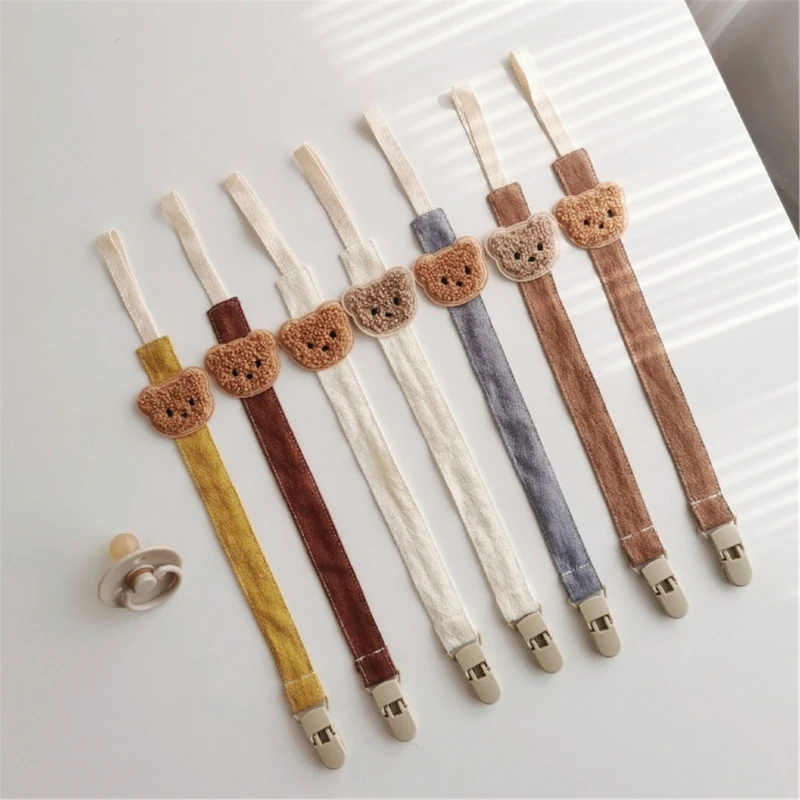 Núm Vú Giả Cho Bé Dây Xích Kẹp Giữ Chống Thả Giả Dây Xích Hoạt Hình Dễ Thương Mọc Răng Kẹp Miếng Dán Đồ Chơi Đậu Nành Núm Vú Giả