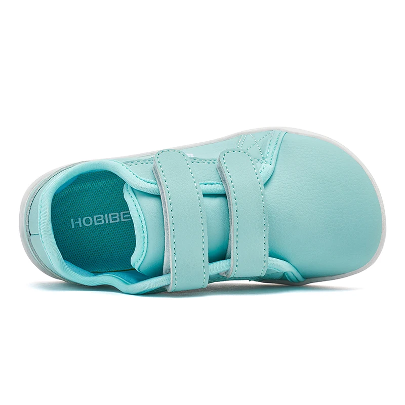 HOBIBEAR เด็กรองเท้า Barefoot Little/ใหญ่/เด็กกว้าง Toe Minimalist รองเท้าผ้าใบน้ําหนักเบา HOOK LOOP รองเท้าหนังเทียม