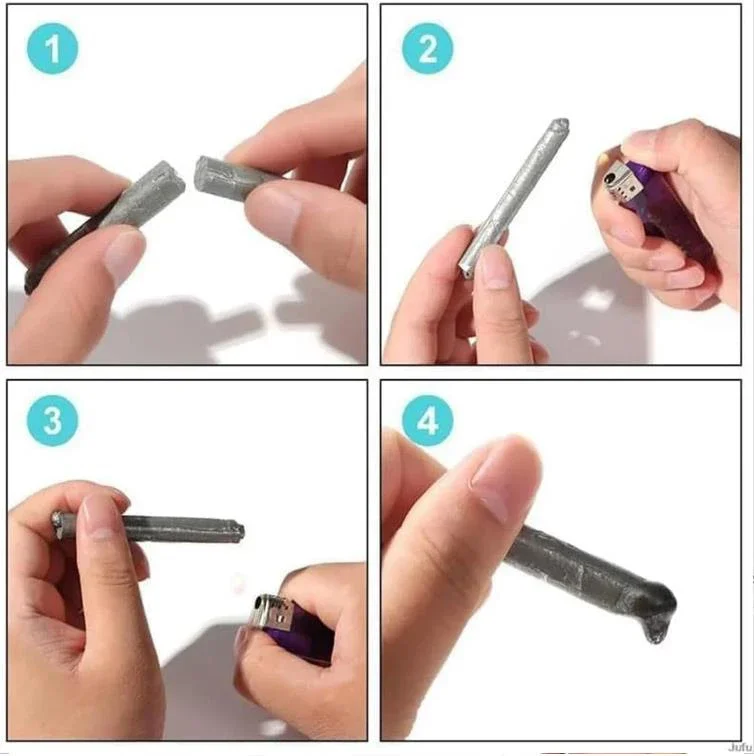 Asta per saldatura in alluminio con anima in polvere Bacchette per saldatura in alluminio a bassa temperatura e facile da sciogliere Riparazione dei fori Kit di agenti per aste di saldatura