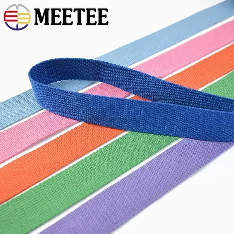 4 Mét 1.3Mm Dày Cotton Webbing Băng 20-50MM Lưng Dây Đeo Dây May Nơ Dây DIY May phụ Kiện Trang Trí