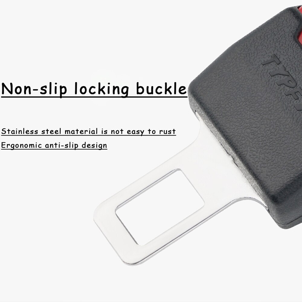 ​ 4/2/1 pces adaptador universal do extensor do cinto de segurança do carro, plugue do grampo de bloqueio da fivela de segurança para crianças adultos acessórios do carro interior