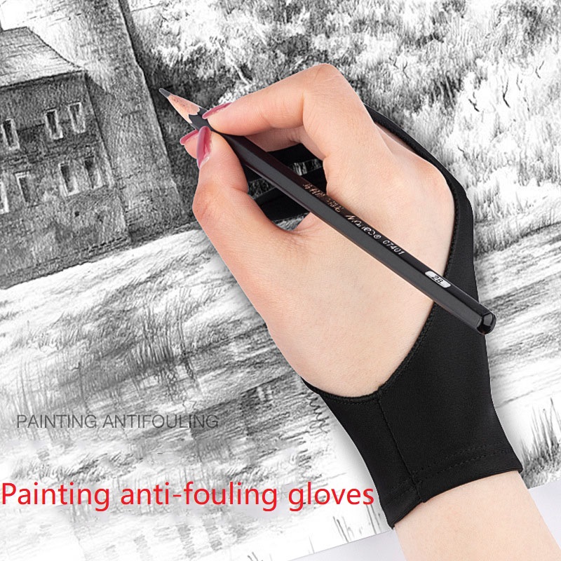 Tablet-Handschuhe, Zeichenhandschuhe, Zeichenhandschuh für die linke Hand, Farbe, digitaler Grafik-Tablet-Handschuh für Zeichenhandschuhe