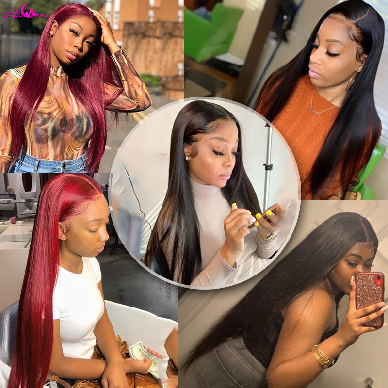 Ali coco-ブラジルのバッチ織りストレート人間の髪の毛,28 30 38 40インチ,ヘアエクステンション,ストレートヘア