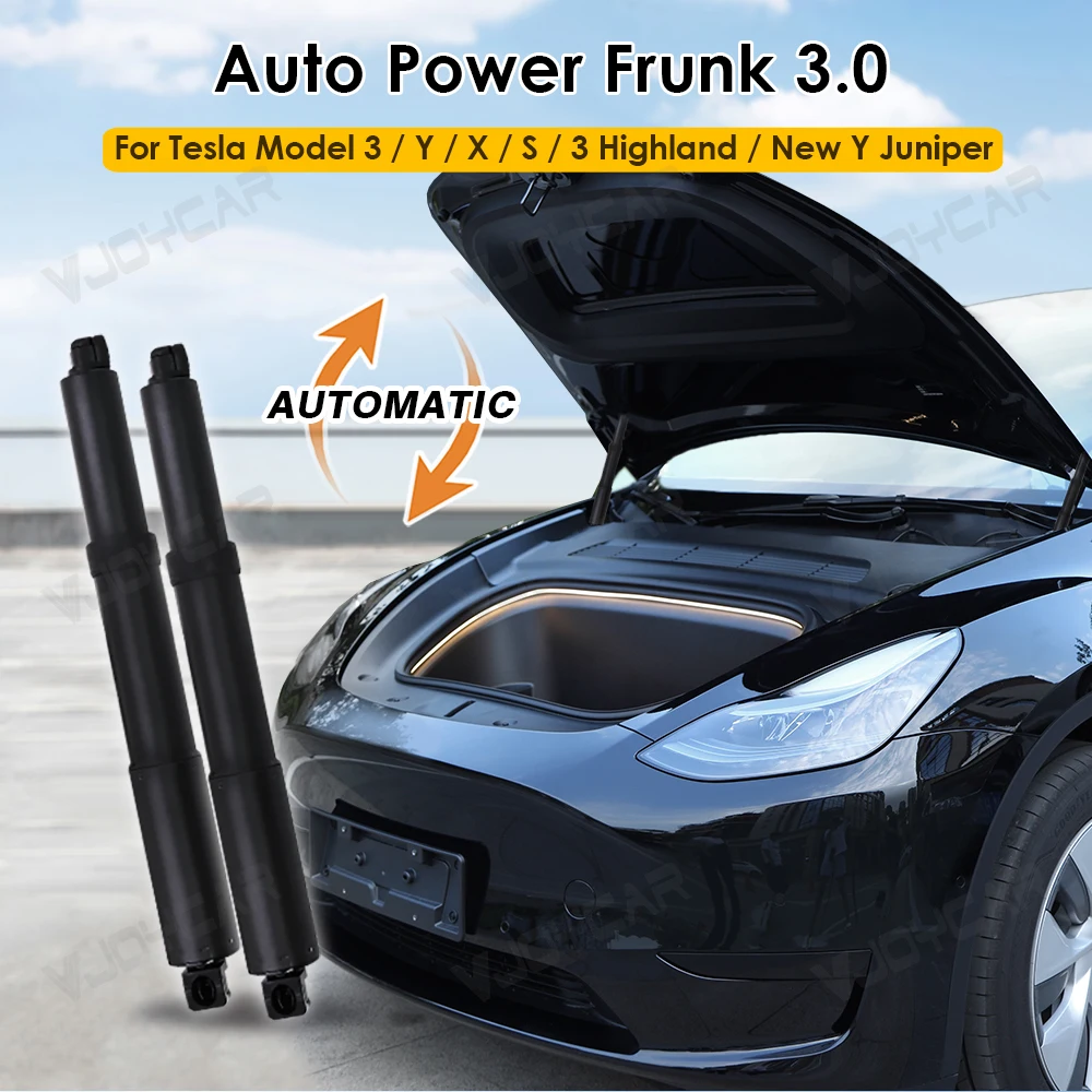 Modelo y auto power frunk para tesla modelo y 3 x s 3 highland novo y juniper à prova dwaterproof água portão dianteiro elétrico levantamento automático perto