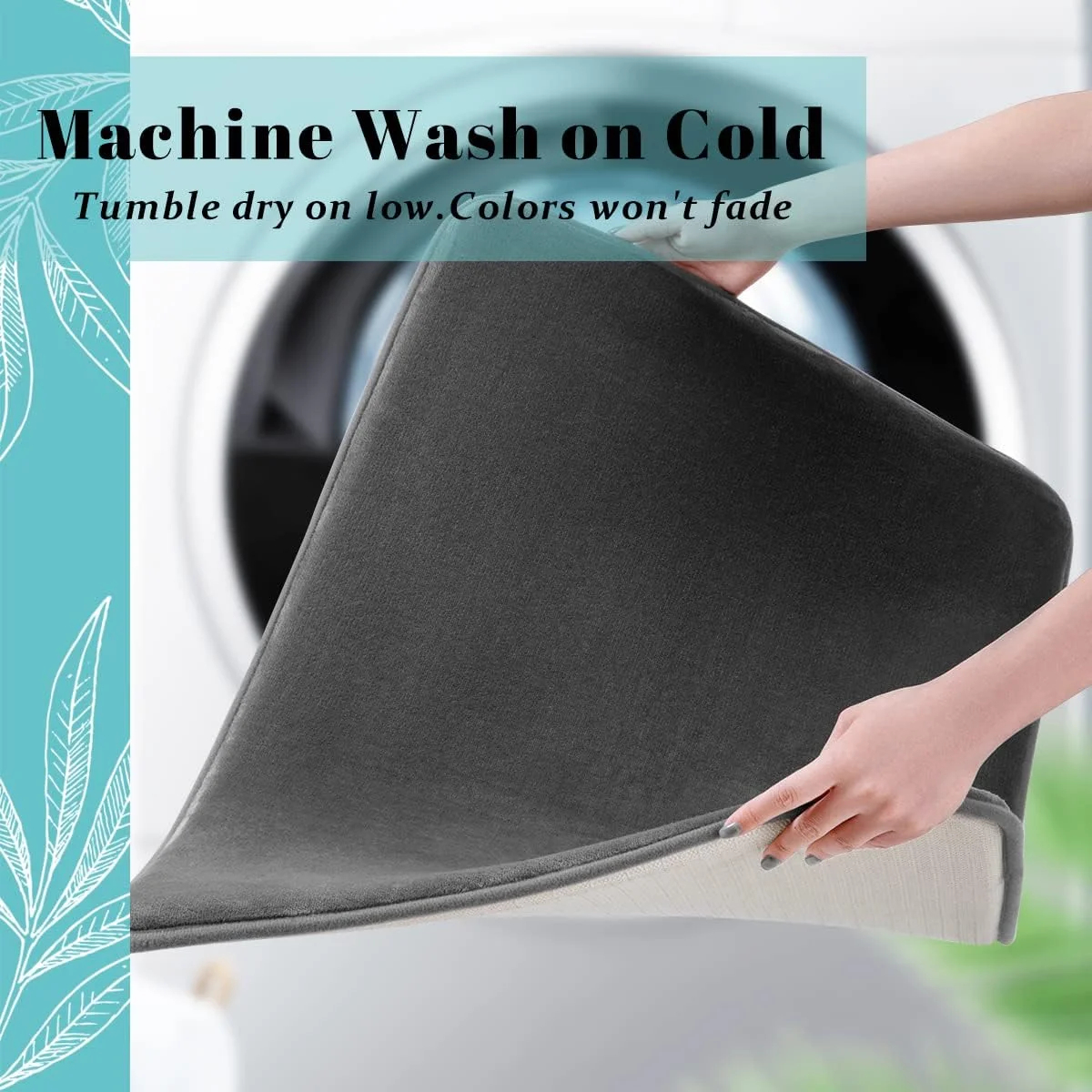 Absorbent Floor Mat Non Slip Bath Mat Anti Slip Coral Velvet Bathroom Floor Mat Door Mat Home Decoration