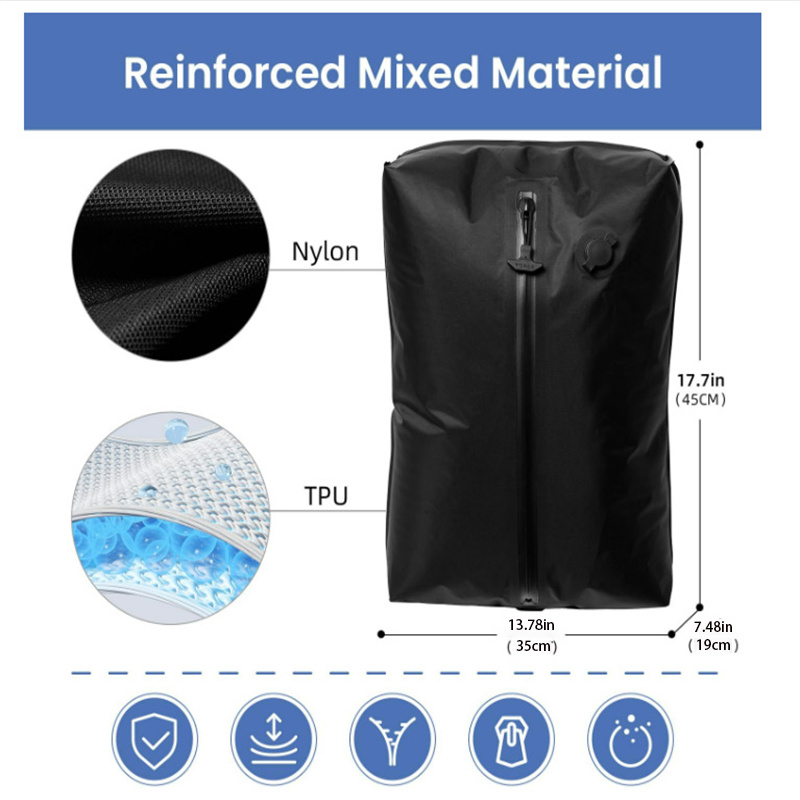 Borsa di compressione sottovuoto Bagagli da viaggio Borsa di stoccaggio sottovuoto Abbigliamento Borsa di compressione per stoccaggio airbag impermeabile e antipolvere