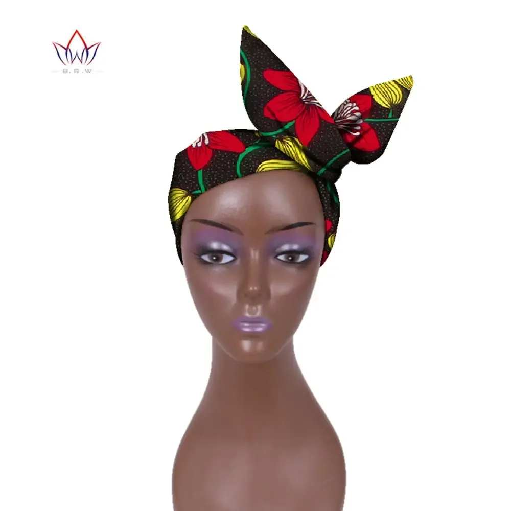 Großhandel Mode afrikanischen Stirnband für Frauen Ankara Stirnband Dekorationen Wickel Krawatte Schal Afrika Haarschmuck brw wyb374