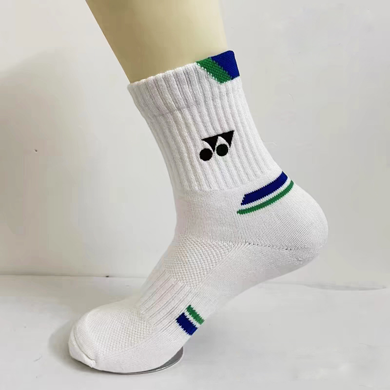YONEX спортивные носки для бега для мужчин и женщин, повседневные спортивные носки до середины икры для баскетбола, бадминтона, йоги, дышащие носки, 1/3 пары