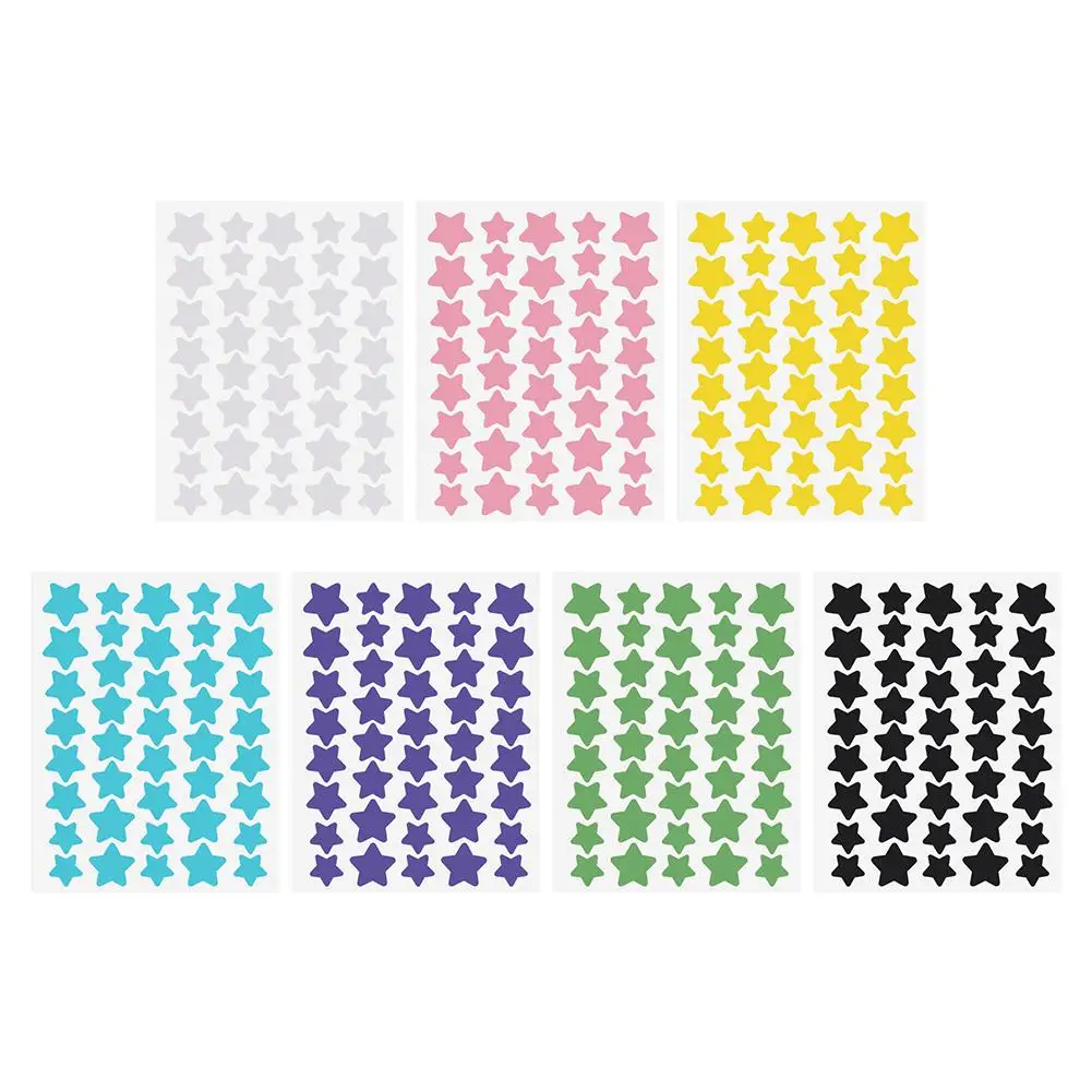 40 ชิ้นที่มีสีสัน PE สิวแพทช์น่ารักรูปดาวสิวสติกเกอร์ที่มองไม่เห็นสิวกําจัดสิว Patch