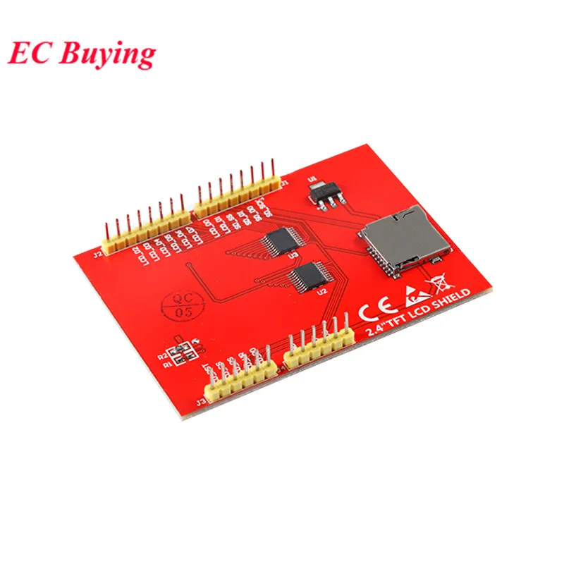 Módulo de pantalla táctil LCD TFT a Color de 2,4 pulgadas y 2,4 pulgadas, controlador HD 320*240 ILI9341 para placa de desarrollo Arduino R3 Mega2560