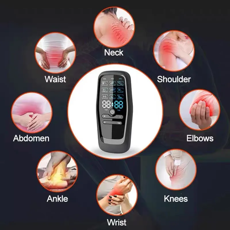 Estimulador muscular elétrico dezenas fisioterapia acupuntura terapia de massagem corporal máquina de emagrecimento alívio massageador