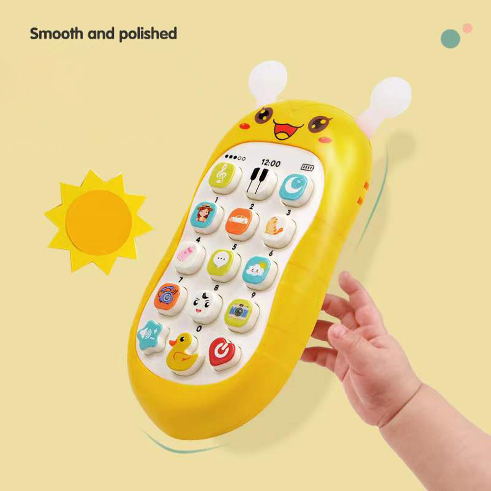 Téléphone Portable d'Éducation Précoce pour Bébé et Enfant de 0 à 3 Ans, Simulation Intellectuelle de Morsure