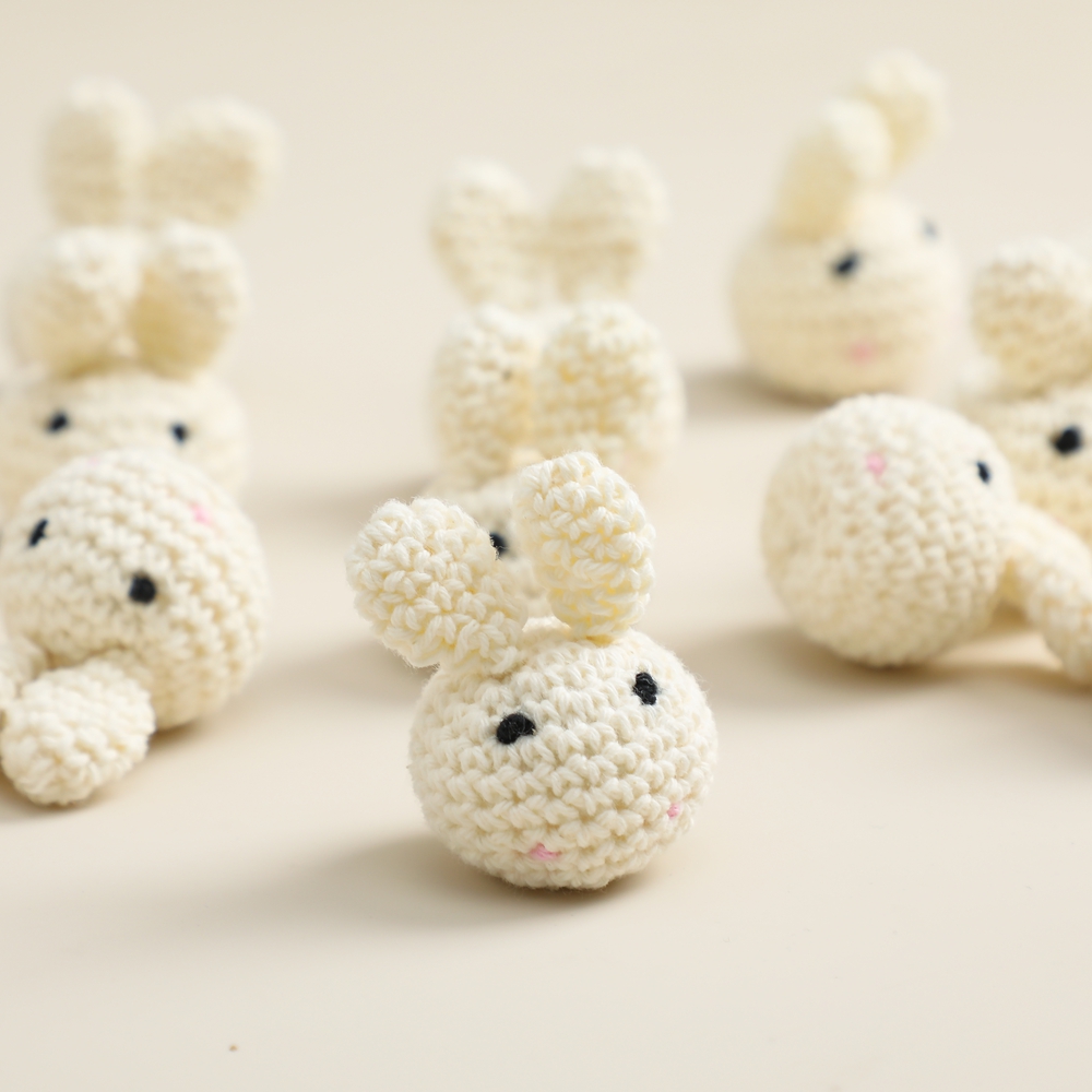 Faisons 5 pièces de perles au Crochet en bois, perles à croquer, bricolage, perles de dentition en bois, bijoux, jouet sensoriel pour berceau, anneau de dentition pour bébé