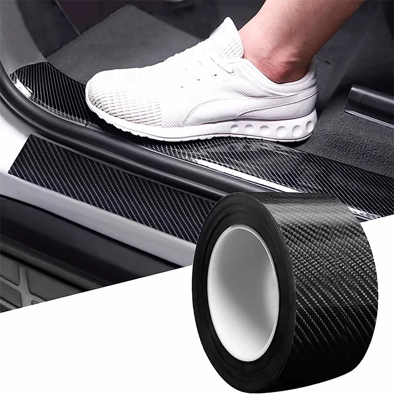 Adesivi con nastro in fibra di carbonio per auto Nastro in tessuto per autoveicoli Adesivo decorativo impermeabile per mascheratura Adesivi Sigillanti Hardware Casa