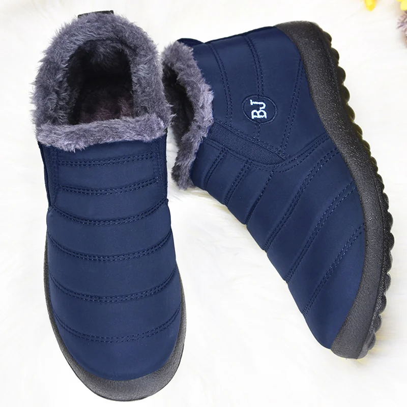 Botas de Mujer, zapatos ligeros de invierno para Mujer, botines de nieve, Botas de Mujer negras, Botas de invierno impermeables de talla grande 2022