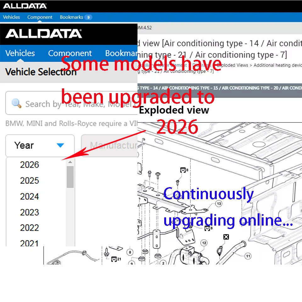 Онлайн-аккаунт 2026. Alldata Car-data. Новейшее программное обеспечение для ремонта автомобилей для всех данных. Автомобильные данные. Поддержка мит-челлера. Вход в мобильный/ПК.