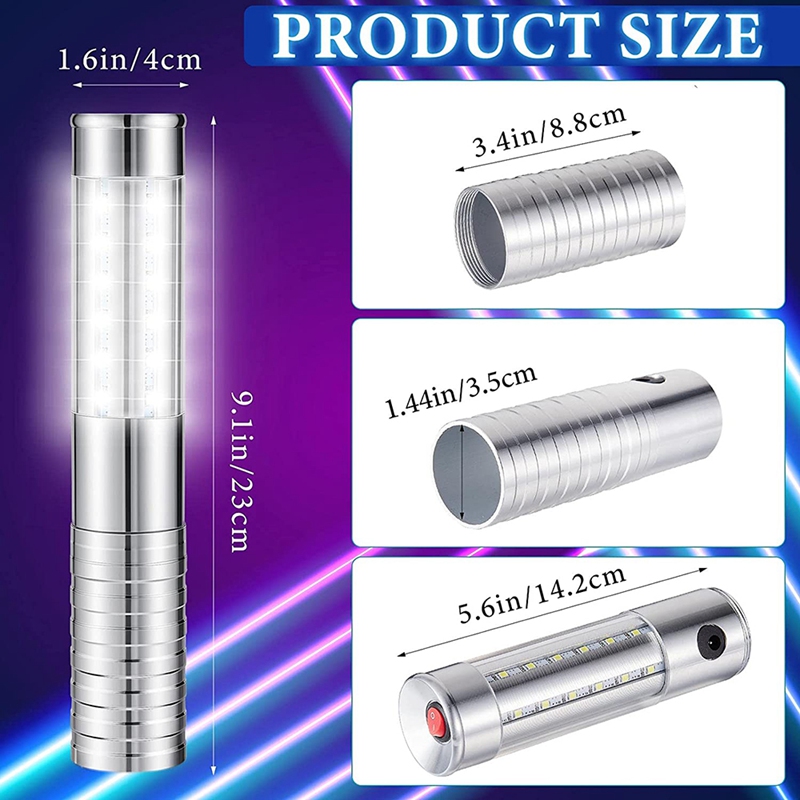A95I-2 peças led luz estroboscópica led garrafa de serviço luz reutilizável garrafa de champanhe luz portátil para festa concerto, eua plug