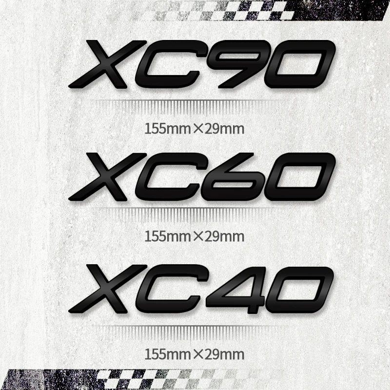 Pegatina 3D para coche AWD D2 D3 D4 D5 D6 D8, emblema de desplazamiento, insignia trasera de Metal, accesorios para Volvo XC90 XC60 XC40
