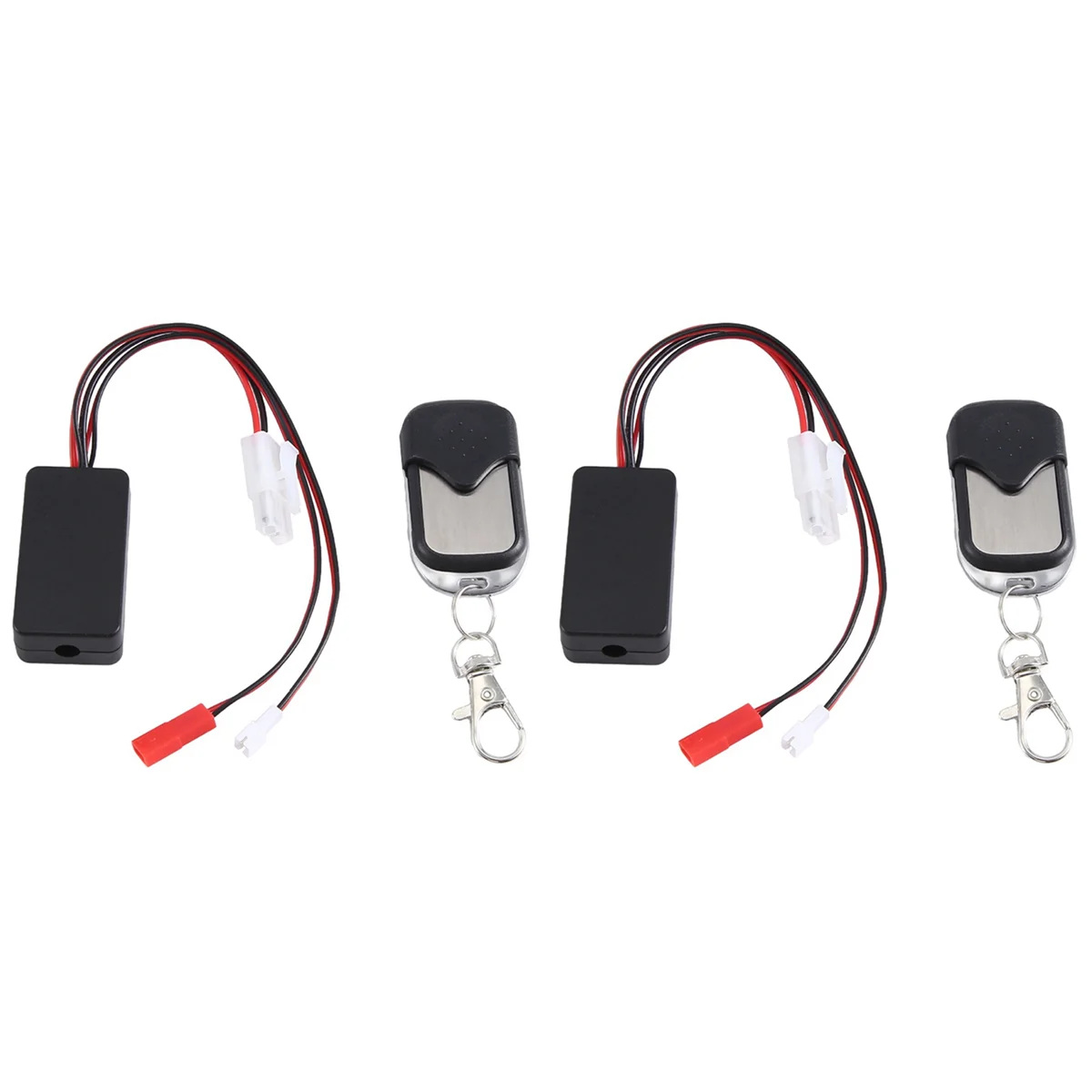 Baau 2x controlador de guincho simulado automático portátil receptor de controle remoto sem fio para carro rastreador axial scx10 1/10 rc