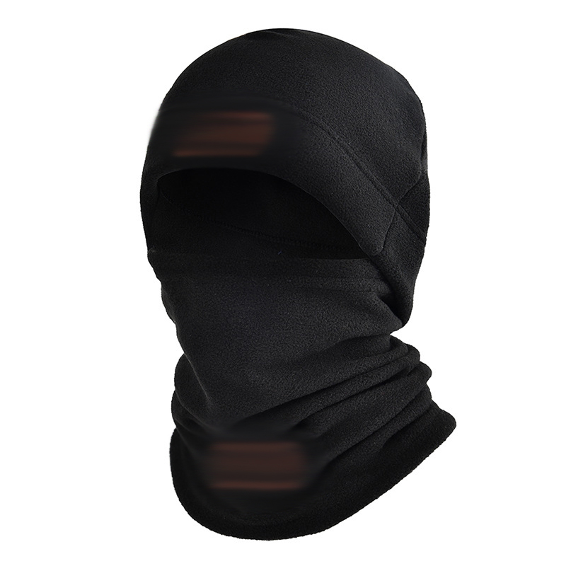 Outono inverno esportes calor veludo chapéu fuzz pescoço capa ao ar livre ciclismo protetor facial calor xale conjunto unisex neutro