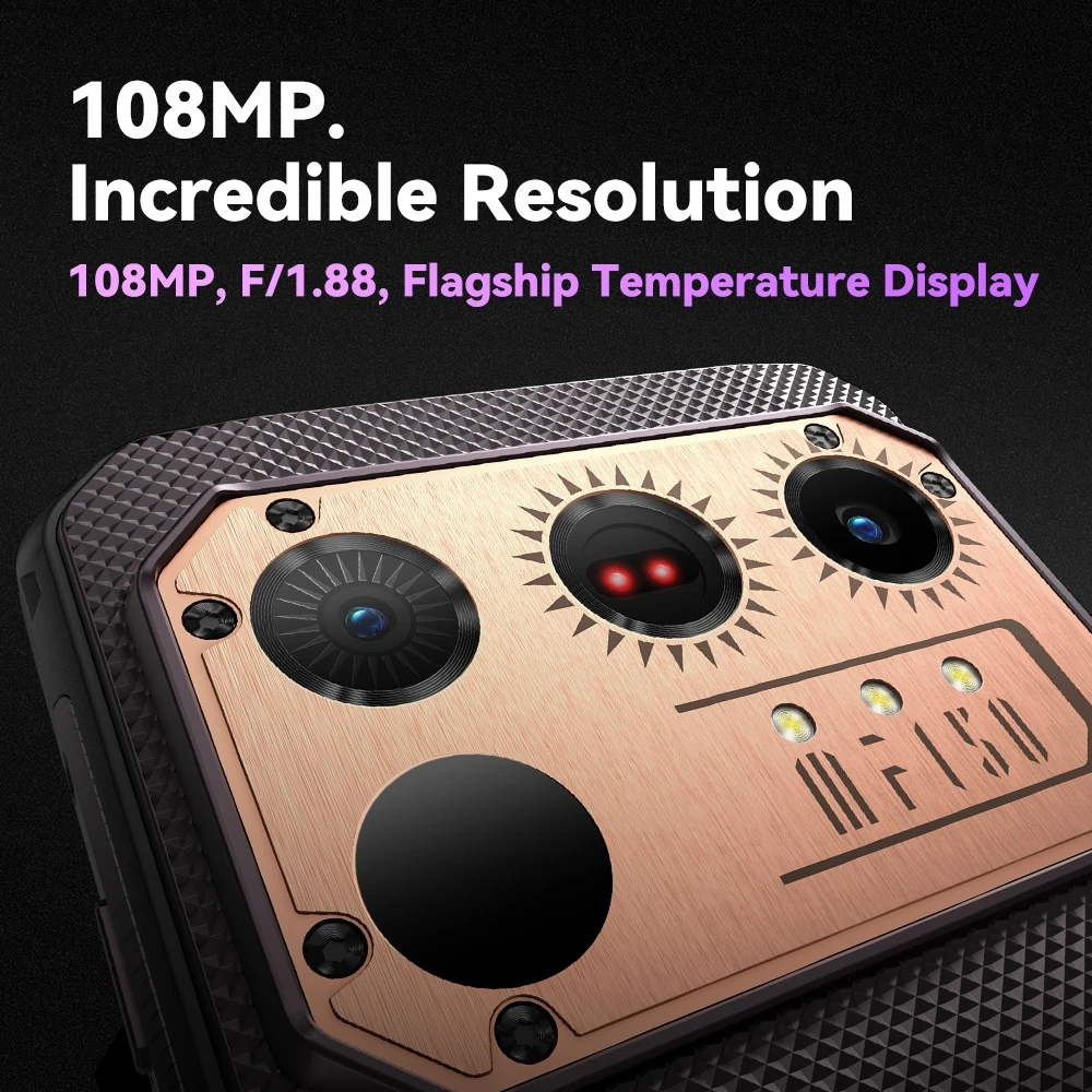 IIIF150 Raptor Rugged Machine 6.8'' FHD+120Hz Display 24GB+256GB 10000mAh 108MP UltraThin Rugged Celular Android 13